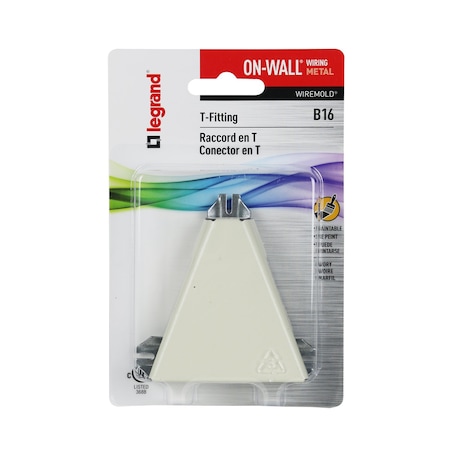 Wiremold Legrand On-Wall T-Fitting 1 pk B-16